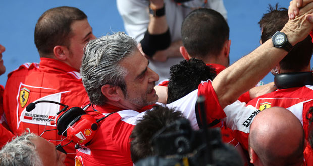 Un SMS pieno d'emozione per Maurizio Arrivabene