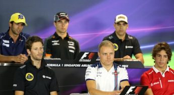 Gp Singapore, Formula 1 2015, Conferenza stampa piloti
