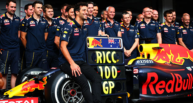 daniel ricciardo 100 gp