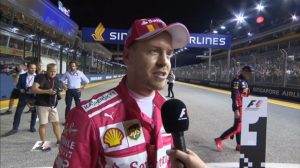 GP Singapore 2017, Sebastian Vettel: “Tante difficoltà, ma nel Q2 si è accesa la luce!”