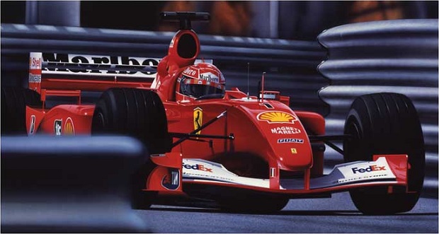 Classic F1: la Ferrari F2001 utilizzata da Schumacher a Monaco va all'asta