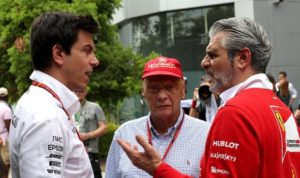 Formula 1 Arrivabene Wolff Lauda