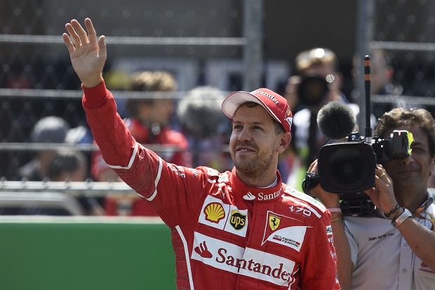 GP Messico 2017, Sebastian Vettel: “La pole? Dopo l'estintore... sono esploso io di gioia!”