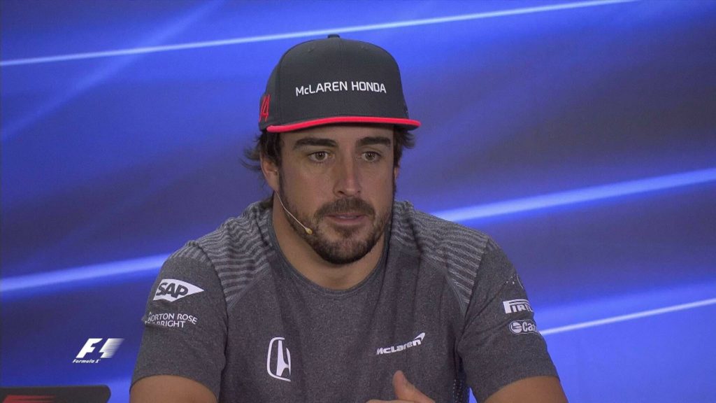 Fernando Alonso durante la conferenza stampa parla del WEC e di Daytona