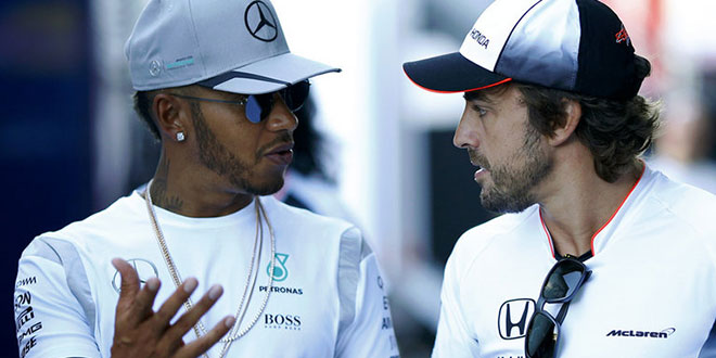 fernando alonso e lewis hamilton