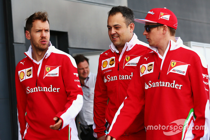 f1 ferrari sebastian vettel diego ioverno kimi raikkonen