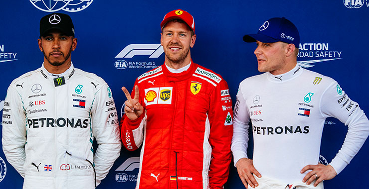 qualifiche GP Azerbaijan vettel hamilton bottas