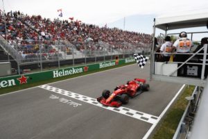formula 1 gp canada bandiera a scacchi anticipata