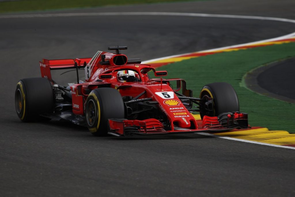Sebastian Vettel Belgo FP1