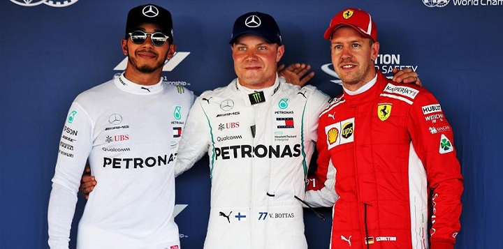 Formula 1 GP Russia 2018 Bottas Hamilton Vettel Sochi