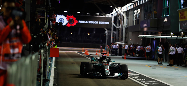 gp singapore lewis hamilton qualifiche 2018 pirelli
