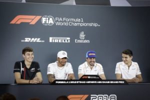 Gp Abu Dhabi 2018, conferenza stampa dei piloti.