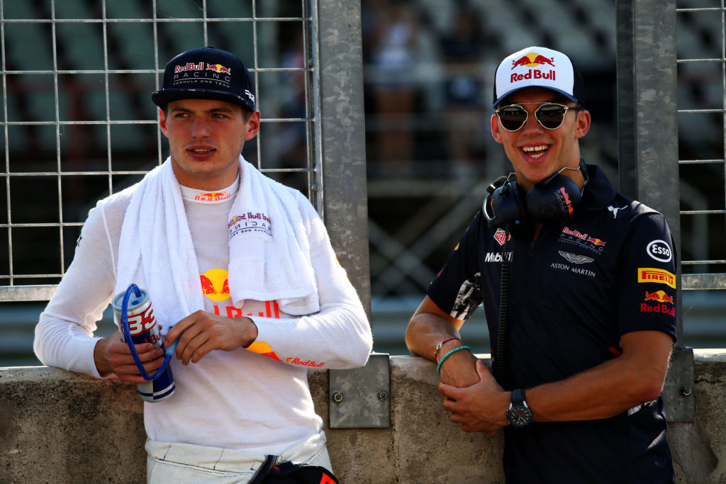 Pierre Gasly e Max Verstappen