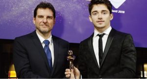 formula 1 Charles Leclerc presente ai Caschi d'Oro