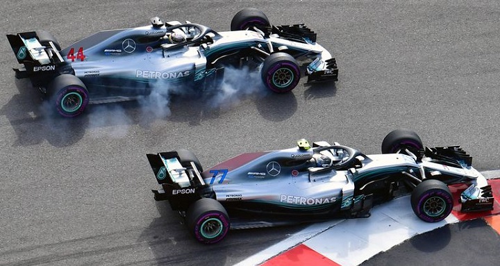mercedes hamilton bottas 2018