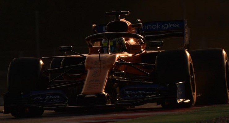Lando Norris McLaren miglior crono test