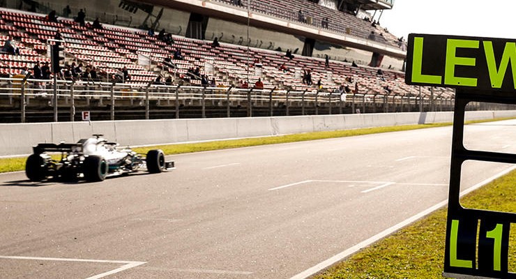 Lewis Hamilton Test Barcellona