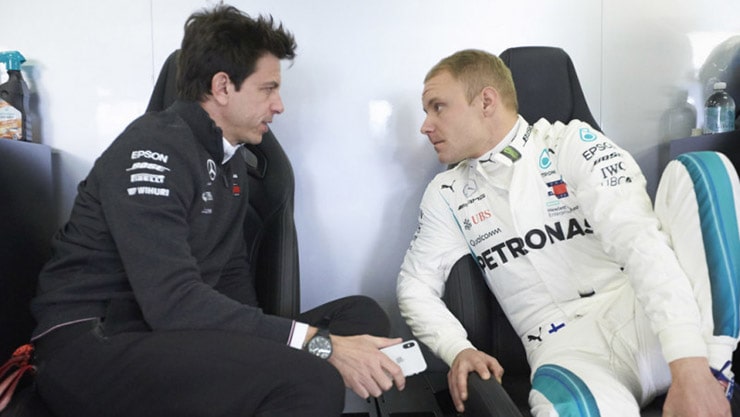 Toto Wolff: "Bottas ha tutto l'appoggio della squadra"