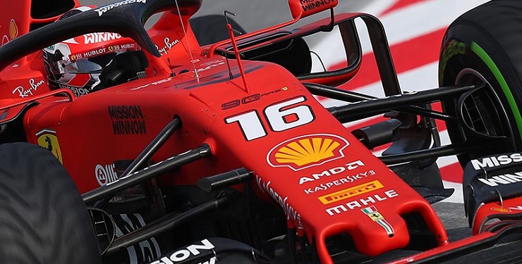 formula 1 charles leclerc test barcellona 2019 pirelli