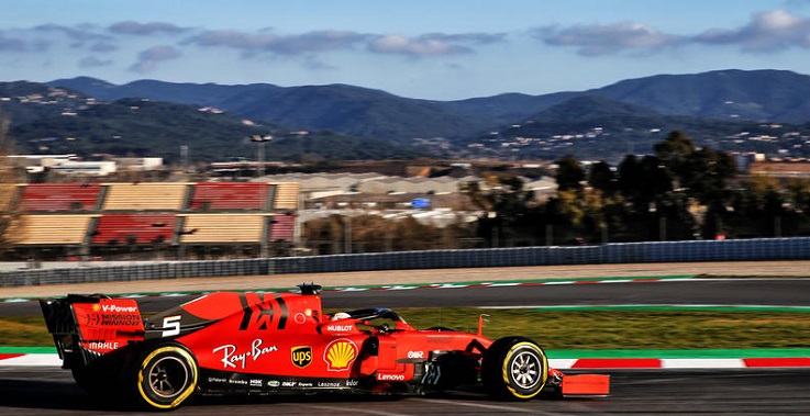 Formula 1 test Barcellona 2019 sebastian Vettel