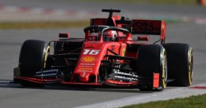 leclerc test barcellona