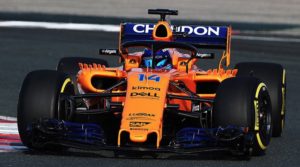 Fernando Alonso torna in pista con la McLaren