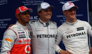 Formula 1 Rosberg Hamiton Schumacher