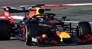 red bull test barcellona honda