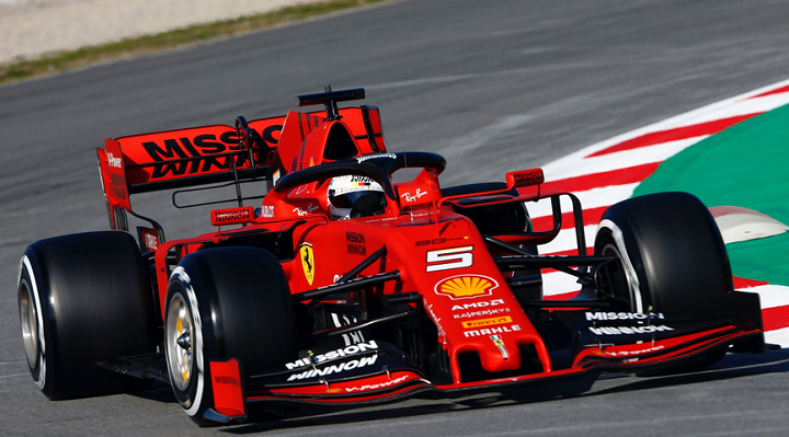 vettel barcellona test