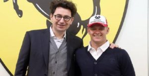mattia binotto e mick schumacher