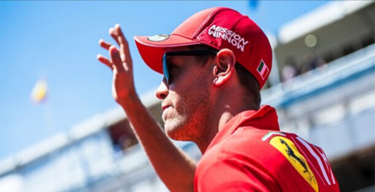 Sebastian vettel sul ritiro