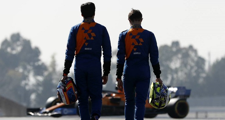 McLaren Carlos Sainz Lando Norris