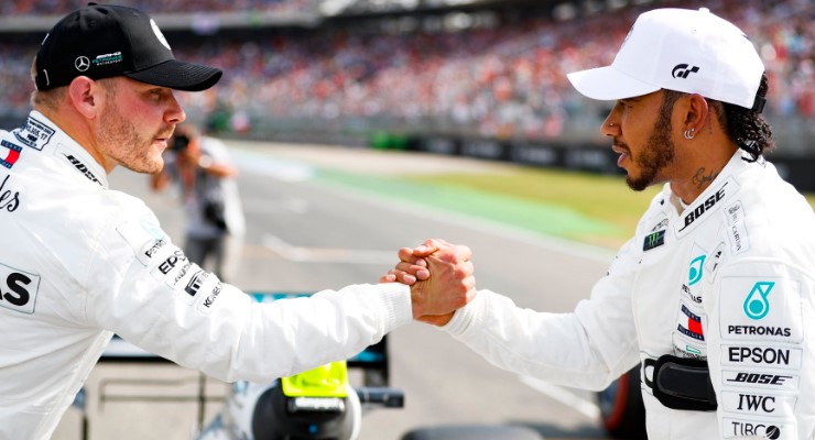 griglia di partenza Bottas Hamilton