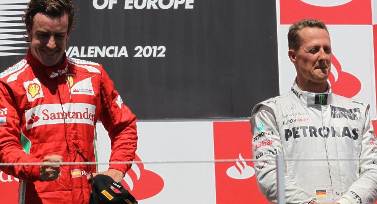Fernando Alonso Michael Schumacher GRID