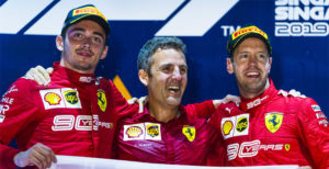 Ferrari singapore podio