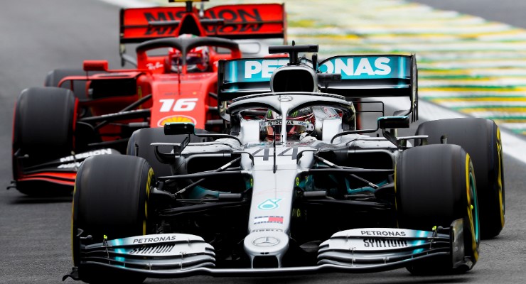Hamilton Leclerc GP Brasile 2019