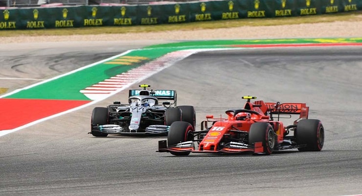 gp usa 2019 ferrari mercedes