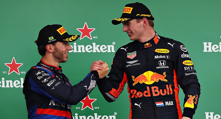 Verstappen Gasly GP Brasile 2019 Honda