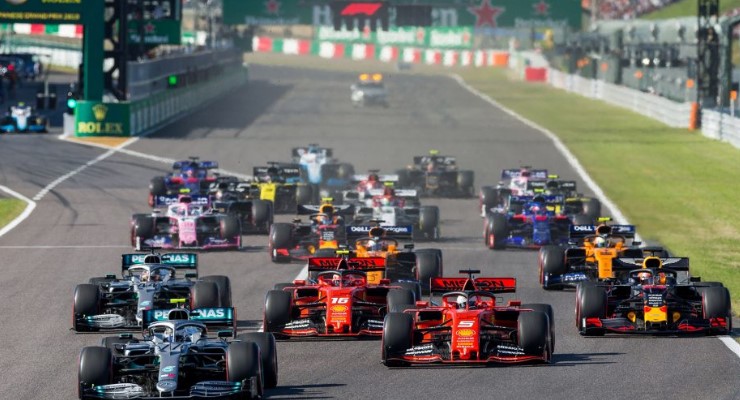 griglia completa Formula 1 2020 numeri monoposto