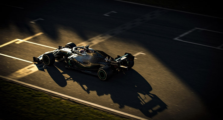 Lewis Hamilton Mercedes Test F1 Barcellona