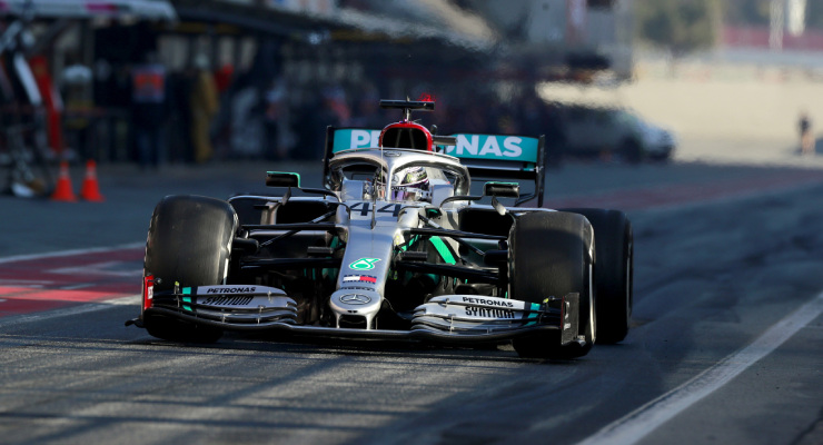Mercedes W11, Hamilton, F1 Test Barcellona
