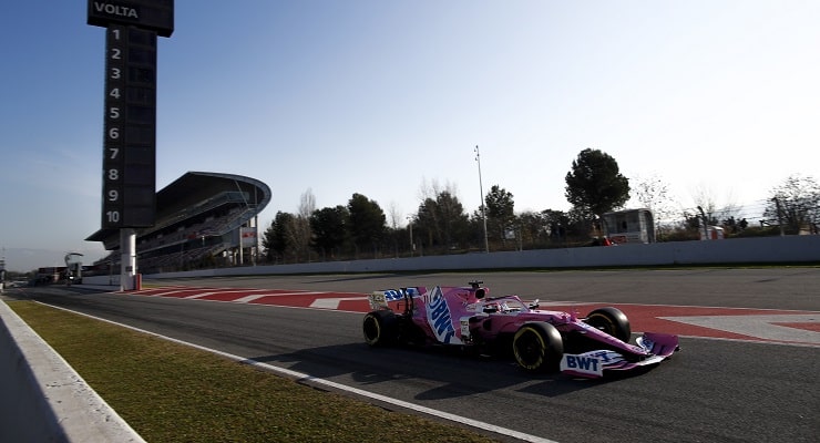 racing point test barcellona 2020