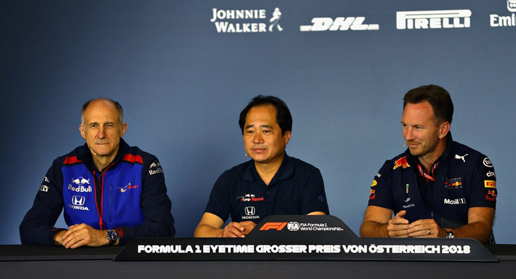 Franz Tost Toyoharu Tanabe Christian Horner