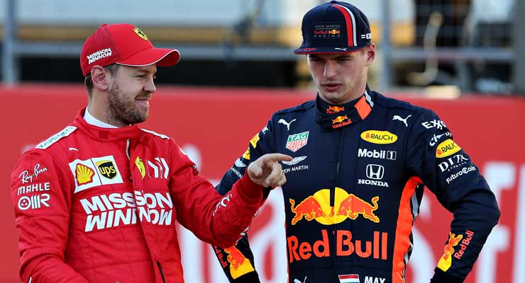 Verstappen e Vettel