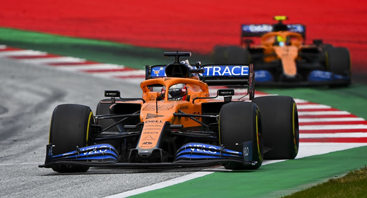 McLaren Carlos Sainz Lando Norris