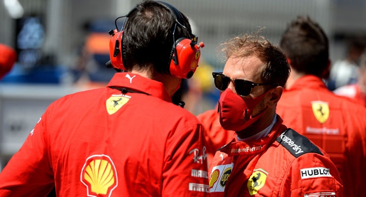 Riccardo Adami Sebastian Vettel GP Spagna 2020