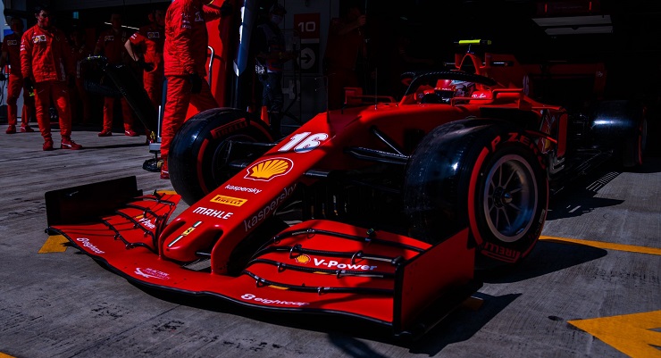GP Russia Ferrari Leclerc