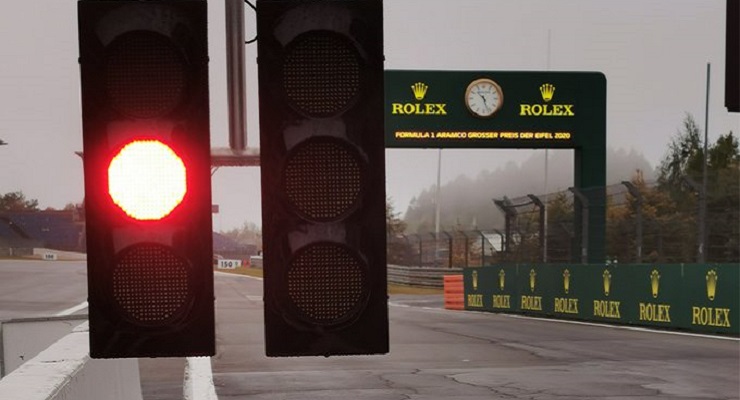 gp eifel 2020 fp1 pioggia cancellata