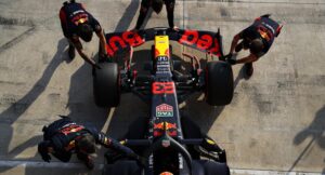 Alexander Albon Red Bull box