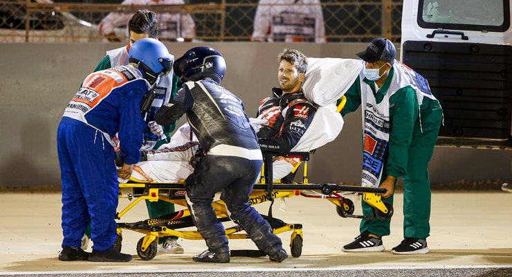 Romain Grosjean incidente Bahrain